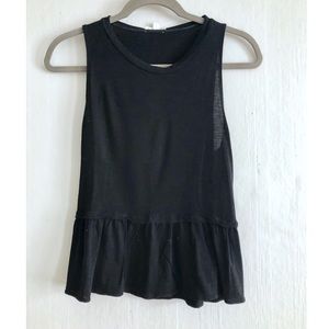 Wilfred Cotton Tank with Peplum Inspired Detail